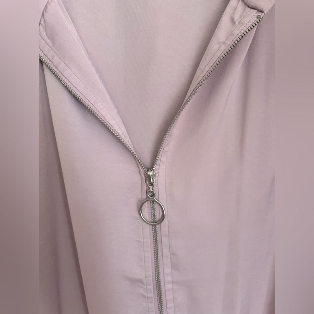Forever 21 Lavender Hooded Utility Jacket with drawstring Waist - Picture 3 of 5